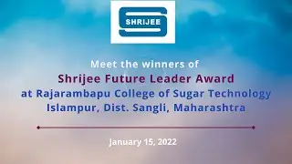 Winners of Shrijee Future Leader Award at Rajarambapu College of Sugar Technology, Islampur