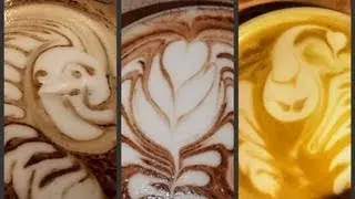 Cool Latte Art Coffee Video (Inverted Tulip, Scorpion, Indian Chief)