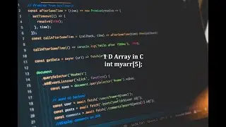 One Dimensional Array In C