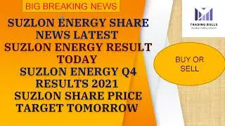SUZLON ENERGY SHARE LATEST NEWS SUZLON ENERGY RESULT TODAY SUZLON ENERGY Q4 RESULTS 2021 TARGET