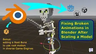 Fixing Broken Animations in Blender After Scaling a Model