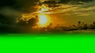 Sunrise cloud green screen video badal green screen video