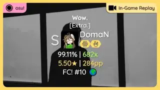 osu! | DomaN | Post Malone - Wow. [Extra.] +HDHR | FC | #10 🌍 #1 🇵🇱