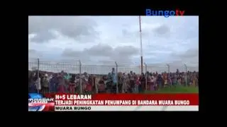 BERITA KHABAR JAMBI - TERJADI PENINGKATAN PENUMPANG DI BANDARA MUARA BUNGO