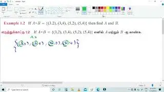 10th maths (Tamil & English) example 1.2 .If A×B = {(3,2), (3,4), (5,2), (5,4)} then find A and B.