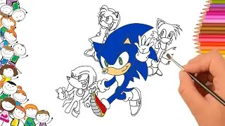 SONIC, TAILS, AMY ROSE, KNUCKLES - Coloring Pages || Lost Sky - Where We Started [NCS Release]