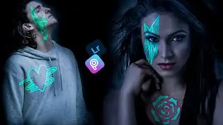 Neon Lights effect on PicsArt || face neon lights effect on PicsArt || Lightroom editing ||
