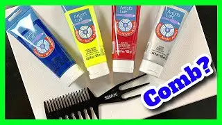 Comb Swipe Wrecked Ring Pour Fluid Art with JMoPainting