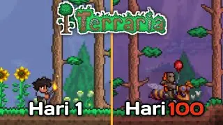 Pertama Kalinya Main 100 Hari Di Terraria