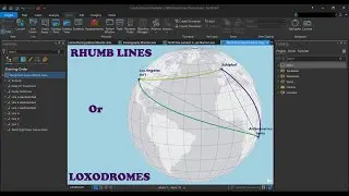 How to Rhumb Line or Loxodrome in ArcGIS Pro using various Set of #Projections