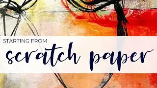 Abstract Paintings on Scratch Paper 