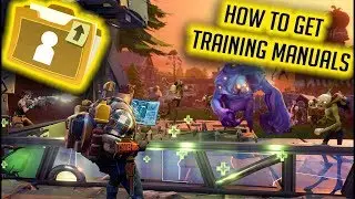 How to get TRAINING MANUALS [EASILY] in Fortnite Save The World PVE
