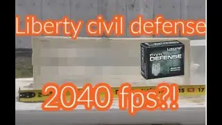Liberty Civil Defense 50gr +P 9mm Ballistics Gel Test | 4k60