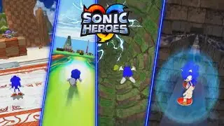 Sonic Generations: Sonic Heroes! Seaside Hill/Grand Metropolis/Frog Forest/Hang Castle Mod Showcase!