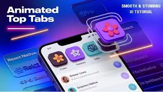 React Native Animated Top Tabs & Custom Indicator | Smooth & Stunning UI!