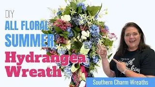 Wreath Making - DIY Summer All Floral Hydrangea Wreath