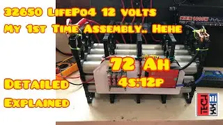 LifePo4 32650 12v 72Ah Battery Pack | Power Bank | 4s 12p