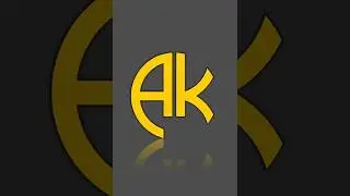A K Letter Logo Design in Coreldraw