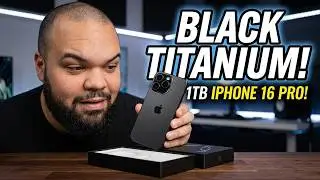 Unboxing the Sleek iPhone 16 Pro in Black Titanium with 1 TB Storage!
