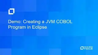 Introduction to Using JVM COBOL in Visual COBOL for Eclipse