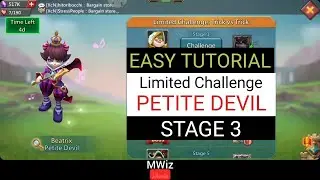 Limited Challenge Stage 3 Trick vs Trick Beatrix (Lords Mobile Limited Challenge Petite Devil)