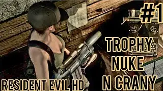 Resident Evil HD remaster Aiming for the nuking cranny trophy Live Part 1
