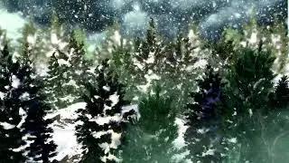 спокойный снегопад