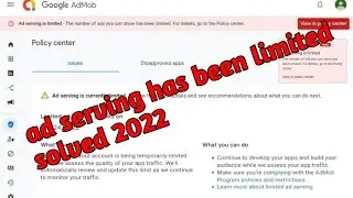 admob ads limit problem solve || admob ads not showing in app.