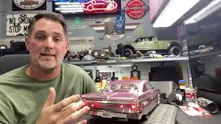 I installed lights on the Concrete Rose 64 Impala built by RC Patina Guy.