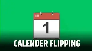 Calendar Flipping Animation || Green Screen || Chroma Key || Content For Creators