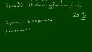 УРОКИ ТАДЖВИДА. Урок 31. Удвоенные МИМ и НУН
