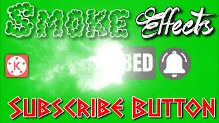 Smoke Effect Subscribe Button (green screen)