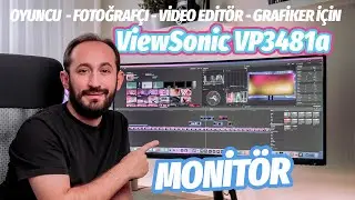 Fotoğrafçı, Grafiker, Video Editör, Oyuncu Monitörü | Viewsonic VP3481a (Geniş Ekran Monitör)