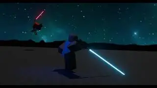 Teaching some lightsaber lesson #robloxanimation #robloxblender