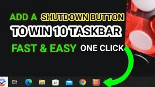 How to Add a ONE-CLICK Shutdown button to the Windows 11 Taskbar