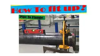 How to fit up pipe to weld neck flange