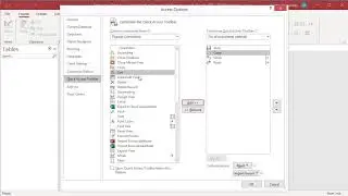 How to Customize Quick Access Toolbar in MS Access - Office 365