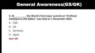 General Awareness ||Current Affairs || SSC CGL CHSL MTS 2024-25|| Banking Exams || Govt Exam ||