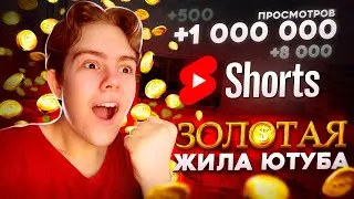 ЗОЛОТАЯ ЖИЛА ЮТУБА! / Новая Схема Заработка на YouTube Shorts 2022 - Проверка схемы!