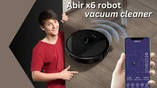ABIR X6 Robot Vacuum Cleaner, Visual Navigation,APP Virtual Barrier,Breakpoint Continuous Cleaning..
