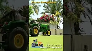 TRACTOR CUTTING GRASS Verticutters Vertislicers JBManCave.com #Shorts