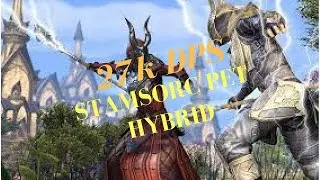 Stamsorc Pet build PVE DPS| ESO