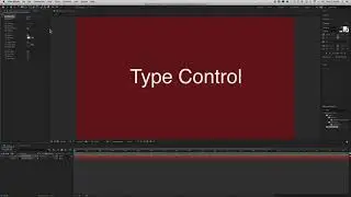 Type Control After Effects 2020