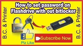 how to set password on USB with out bit locker