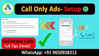 How To Create Google Ads Call-Only Ad Campaigns|Google Ads Call CampaignsTips ☎️Unlimited ☎️ 2024