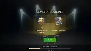 Recording myself opening a mystery certificate