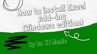 How To Install Excel Add-ins (Windows Edition)