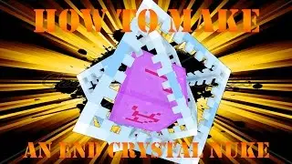 How to Make an End Crystal Nuke Tower (Minecraft PE)