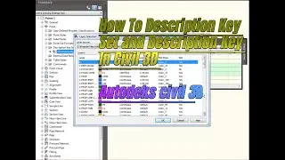 How to Create  Description Key Set and | Description Keys in civil 3d | 