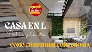 Casa Modelo L, doble planta #cheaphouse #walling #construction